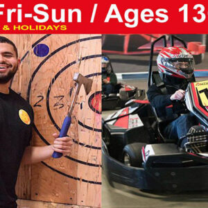 Dulles: Karting & Axe Throw at Autobahn Indoor Speedway - Adult - Weekend (1 race)