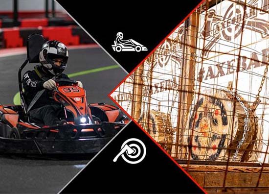 Karting and axe throwing in Lincoln, Rhode Island