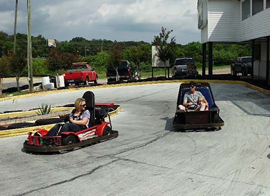 Track side go karts